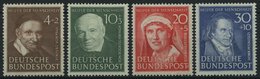BUNDESREPUBLIK 143-46 *, 1951, Helfer Der Menschheit, Falzrest, Prachtsatz, Mi. 65.- - Sonstige & Ohne Zuordnung