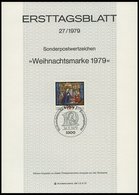 ERSTTAGSBLÄTTER 1000-32 BrfStk, 1979, Kompletter Jahrgang, ETB 1 - 27/79, Pracht - Other & Unclassified