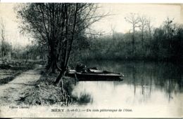 N°4014 T -cpa Méry Sur Oise -un Coin Pittoresque De L'Oise- - Mery Sur Oise