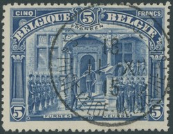 BELGIEN 127A O, 1915, 5 FRANKEN, Gezähnt A, Prachtwert, Mi. 150.- - Other & Unclassified