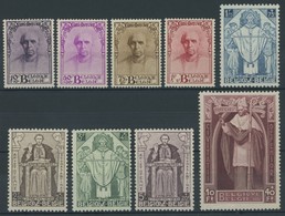 BELGIEN 333-41 **, 1932, Kardinal Mercier, Postfrischer Prachtsatz, Mi. 1100.- - Sonstige & Ohne Zuordnung