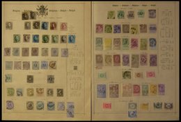 SAMMLUNGEN, LOTS O,* , 1849-1915, Alter Sammlungsteil Belgien Auf Seiten, Etwas Unterschiedlich, Fundgrube! - Collections