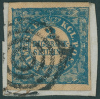 DÄNEMARK 2I BrfStk, 1851, 2 RBS Ferslew, Platte I, Type 2 (spitzer Fuß Der 2), Feld 2, (Facit 1v1), Prachtbriefstück, Fo - Used Stamps