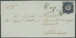 DÄNEMARK 2II BRIEF, 1853, 2 RBS Thiele, Platte I, Type 3, Feld 29, Prachtbrief, Fotoattest Dr. Debo - Gebraucht