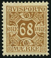 VERRECHNUNGSMARKEN V 7X *, 1907, 68 Ø Braun, Falzreste, Pracht, Mi. 120.- - Steuermarken