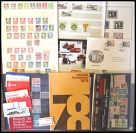 SAMMLUNGEN, LOTS **,o , Kleine Partie Dänemark Von 1969-95, U.a. Mit Jahresset 1978 Und Markenheftchen, Dazu Einige Ausg - Sonstige & Ohne Zuordnung