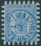 FINNLAND 8Cx O, 1866, 20 P. Blau, Blauer K1 JAKOBSTAD, Alle Zungen, Kabinett - Sonstige & Ohne Zuordnung