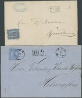 FINNLAND 8Cx BRIEF, 1870/2, 20 P. Blau Auf Brief Aus TAMMERFORS Und ABO, 2 Briefe Feinst - Other & Unclassified