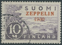 FINNLAND 161 O, 1930, 10 M. Graf Zeppelin, Pracht, Signiert, Mi. 250.- - Sonstige & Ohne Zuordnung