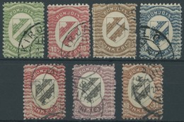 NORDINGERMANLAND 1-7 O, 1920, Landeswappen, Prachtsatz, 5 M. Gepr. Grønlund, Mi. 650.- - Europe (Other)