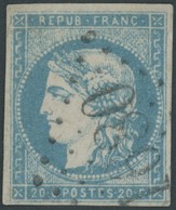 FRANKREICH 41I O, 1870, 20 C. Blau, Type I, Nummernstempel 1680, Pracht, Gepr. U.a. W.Engel Und Grobe, Mi. 750.- - Sonstige & Ohne Zuordnung