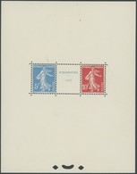 FRANKREICH Bl. 2 **, 1927, Block Straßburg, Postfrisch, Pracht, Mi. 2000.- - Sonstige & Ohne Zuordnung