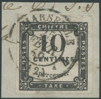 PORTOMARKEN P 1 BrfStk, 1859, 10 C. Steindruck, K2 MARSEILLE, Kabinettbriefstück, Signiert Köhler, Mi. (350.-) - Sonstige & Ohne Zuordnung