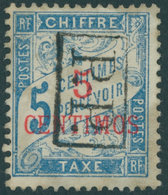 FRANZ.POST IN MAROKKO 18 (*), 1903, 5 C. Auf 5 C. Hellblau, Ohne Gummi, Pracht, R!, Fotoattest Behr, Mi. 1200.- - Sonstige & Ohne Zuordnung