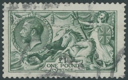 GROSSBRITANNIEN 144 O, 1913, 1 £ Gelbgrün, Pracht, Gepr. Pfenninger, Mi. 1400.- - Sonstige & Ohne Zuordnung