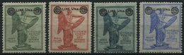 ITALIEN 201-04C *, 1924, Sieg In Venetien, Gezähnt 14:131/2, Falzrest, Prachtsatz - Mint/hinged