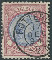 NIEDERLANDE 45aA O, 1893, 2.50 G. Lilarot/hellblau, Kabinett, Mi. (170.-) - ...-1852 Precursores