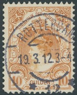 NIEDERLANDE 66 O, 1905, 10 G. Dunkelorange, Kabinett, Mi. 700.- - ...-1852 Vorläufer