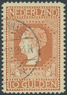 NIEDERLANDE 92 O, 1913, 10 G. Rotorange Auf Gelb, Pracht, Mi. 850.- - ...-1852 Vorläufer