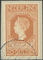 NIEDERLANDE 92 BrfStk, 1913, 10 G. Rotorange Auf Gelb, Prachtbriefstück, Mi. 850.- - ...-1852 Préphilatélie