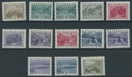 ÖSTERREICH 1918-1938 530-42 **, 1932, 10 - 60 G. Landschaften, 13 Postfrische Prachtwerte, Mi. 820.- - Other & Unclassified