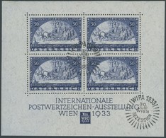 ÖSTERREICH 1918-1938 Bl. 1 O, 1933, Block WIPA Mit Sonderstempel, Pracht - Other & Unclassified