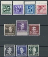 ÖSTERREICH 1918-1938 628-37 **, 1936, Winterhilfe III Und Erfinder, 2 Postfrische Prachtsätze, Mi. 78.- - Sonstige & Ohne Zuordnung