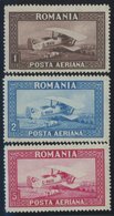 RUMÄNIEN 336-38X,Y **, 1928, Flugpost, Beide Wz., 2 Postfrische Prachtsätze, Mi. 70.- - Sonstige & Ohne Zuordnung