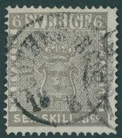 SCHWEDEN 3a O, 1855, 6 Skill. Bco. Grau, K1 GÖTHEBORG, Pracht, Fotoattest Bühler, Mi. 1100.- - Sonstige & Ohne Zuordnung