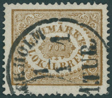 SCHWEDEN 13 O, 1862, 3 Ö. Gelbbraun, Tur-Stempel STOCKHOLM, Pracht, Gepr. Grønlund, Mi. 380.- - Sonstige & Ohne Zuordnung