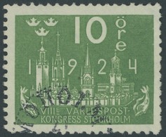 SCHWEDEN 145Y O, 1924, 10 Ö. Weltpostkongress, Wz. 2Y, Pracht, Mi. 140.- - Sonstige & Ohne Zuordnung