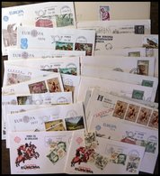 SPANIEN Brief,o , 1973-79, Kleines Lot Von 20 Belegen, Fast Nur FDC`s, Dazu Einige Einzelmarken, Pracht - Sonstige & Ohne Zuordnung