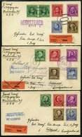 USA 455-89 BRIEF, Scott 859-93, 1940, Berühmte Amerikaner Auf 7 Briefen In Die Schweiz, Prachtsatz - Sonstige & Ohne Zuordnung