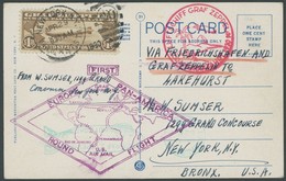 USA 327 BRIEF, Scott C 14, 1929, 1.30 $ Chicagofahrt Auf Zeppelinkarte, Pracht - Other & Unclassified