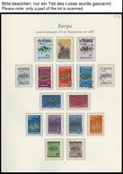 EUROPA UNION O, 1972, Sterne, Kompletter Jahrgang, Pracht, Mi. 136.30 - Collections