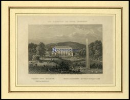 BAD GLEISWEILER: Die Wasser-und Molken-Heilanstalt, Stahlstich Aus Romantische Rheinpfalz Um 1840 - Lithographien