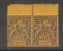 Diego- Suarez _ 1 Paire 75c (1892)  N°36 - Unused Stamps