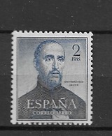 1952 MNH Spain, Airmail Mi 1010 Postfris** - Ungebraucht