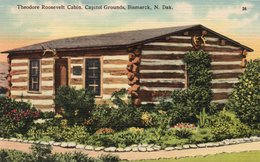 THEODORE ROOSEVELT CABIN-CAPITOL GROUNDS-BISMARCK ,N. DAK-1948 - Bismark