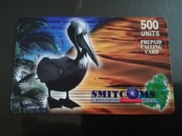 ST MAARTEN 2X  SMITCOMS PELICAN  500 Units + 1000 Units   RRRR ** 097 ** - Antillen (Niederländische)