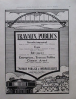 TRAVAUX PUBLICS & HYDRAULIQUES  Paris    - Page Catalogue Technique De 1925 (Dims Env 22 X 30 Cm) - Opere Pubbliche