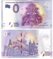 Billet Touristique 0 Euro Souvenir - Paris - SCAPHANDRE DES FRERES CARMAGNOLLE - Private Proofs / Unofficial