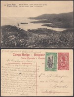 CONGO EP VUE 10C ROUGE "N°18 Congo Belge Baie De Mobinbi Cratère Immergé Dans Le Lac Kivu" (DD) DC7042 - Entiers Postaux