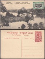 CONGO EP VUE 10C ROUGE "N°17 Congo Belge La Rive Du Congo, En Face De Pontherville" (DD) DC7045 - Stamped Stationery