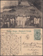 CONGO EP VUE 15C VERT "N°110 Congo Belge Le Ministre Des Coloniers Dans Un Poste D'achat " (DD) DC7057 - Postwaardestukken