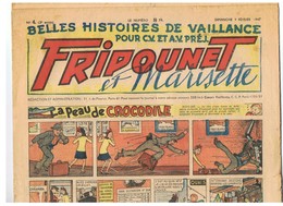 Fripounet Et Marisette La Peau Du Crocodile N°4 Du 02/09/1947 2 ème Année - Fripounet