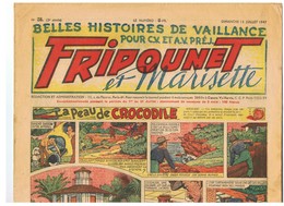 Fripounet Et Marisette La Peau Du Crocodile N°26 Du 13/07/1947 2 ème Année - Fripounet