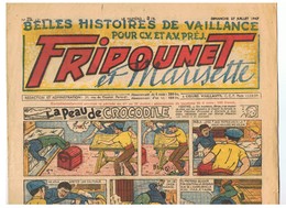 Fripounet Et Marisette La Peau Du Crocodile N°28 Du 27/07/1947 2 ème Année - Fripounet