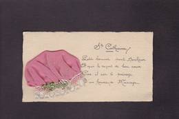 CPA Sainte Catherine Bonnet En Tissu Dentelles En Relief écrite Mignonette 6 X 11 - St. Catherine