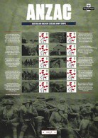 Gran Bretagna, 2016 CS32 Le Truppe Anzac Nella I Guerra Mondiale, Smiler, Con Custodia, Perfetto - Personalisierte Briefmarken